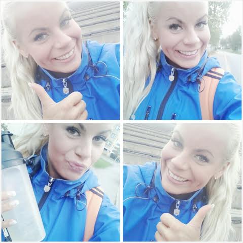 Hitokseen hyvä treeni ja parhain mieli! Endorfiinit, I love you!