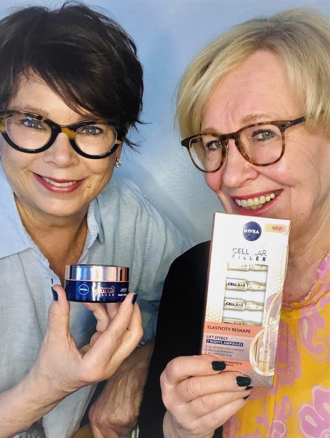 Tehohoidon voi tehdä kotona Nivea Hyaluron Cellular Filler Elasticity Reshape 7 Nights -seerumiampulleilla.