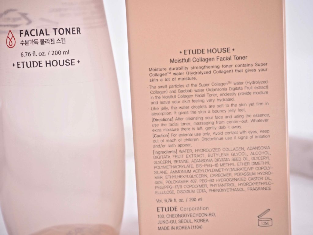 Ostolakossa Etude House Moistfull Collagen Facial Toner