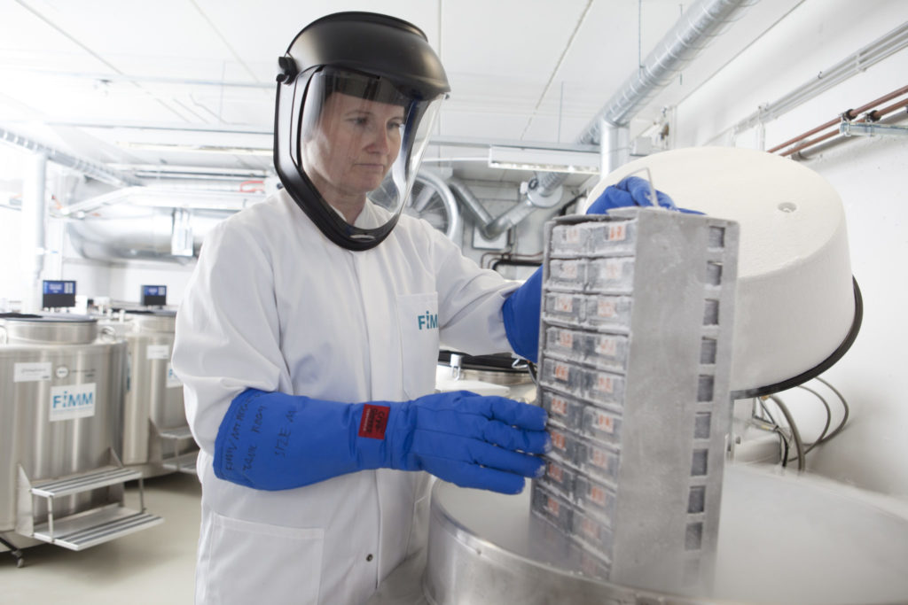 Biopankkinäytteiden säilytystila Meilahden kampuksella